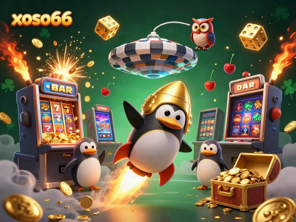 Experience the excitement of xoso66 with vibrant scenes of winning jackpots and gaming thrills.