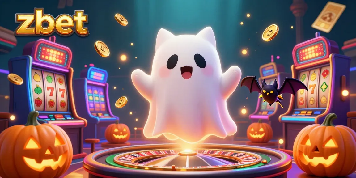 Experience thrilling gameplay at zbet with animated slot machines and festive casino elements.