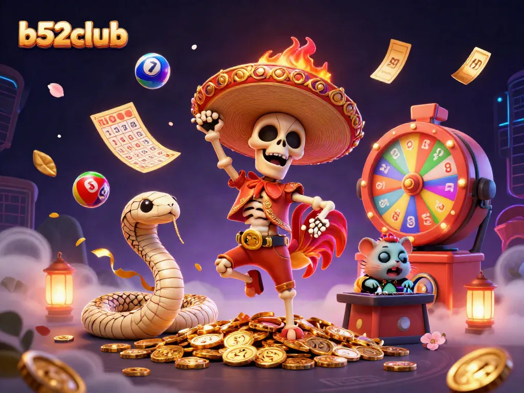 Engage in thrilling wins with b52club's vibrant casino scene, featuring a lively celebration of jackpots.
