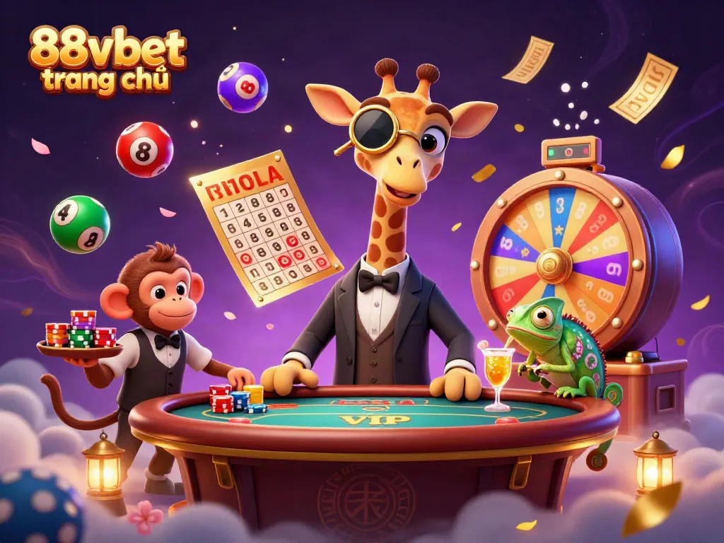 Experience dynamic gaming with vibrant characters and elements, featuring 88vbet trang chủ.